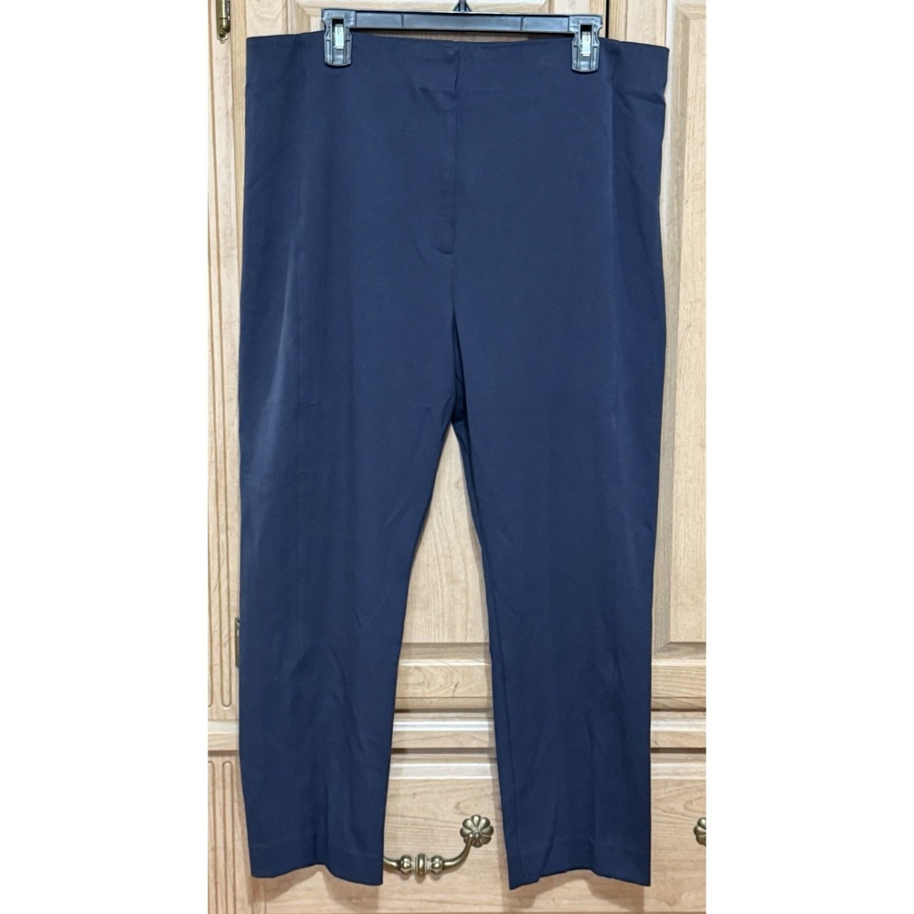 Ann Taylor Dress Pants Women's Size 16 "The Audrey" High Rise Navy Blue Stretch